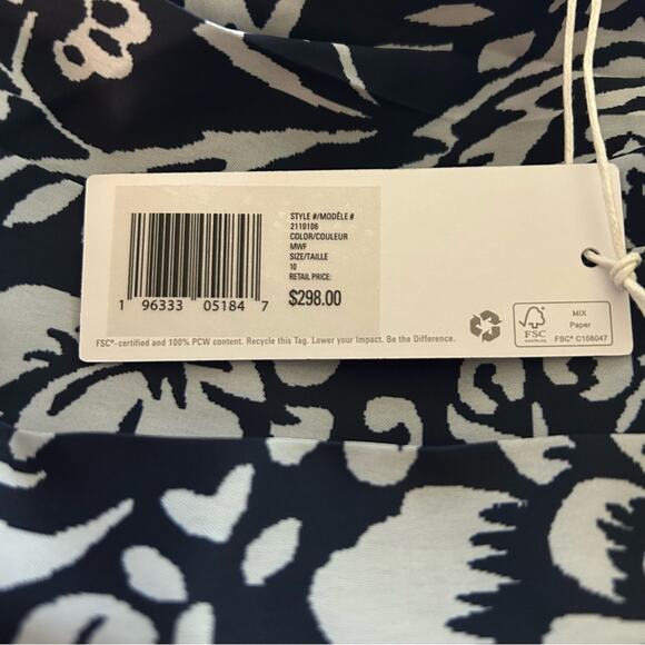 Outerknown Bailey Maxi Dress in Marine Waverly Floral Sz.10 NWT - Picture 7 of 7